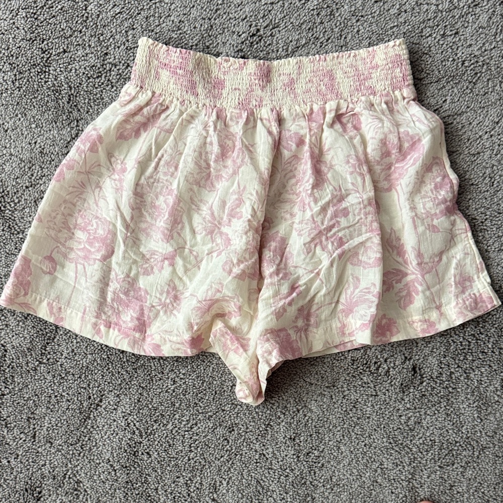 GAP Pink Floral High Waist Women's Shorts